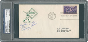 Lot #8340 Jimmie Foxx Signed Baseball Centennial First Day Cover - PSA/DNA - Image 1