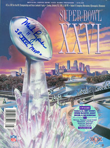 Lot #8468 Amazing Collection of Super Bowl Programs, Set of (35) Signed by the MVPs - Image 13