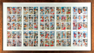 Lot #8130  1970 Kellogg's Baseball Set in Uncut Sheets (5) - Image 1