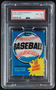 Lot #8212  1970-1980 Topps Baseball Wax Pack HIGH Grade PSA Graded Lot (11) - Image 3