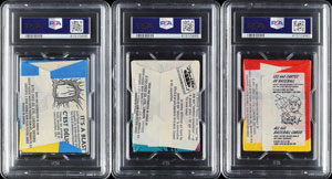 Lot #8214  1971-1980 OPC Baseball PSA Graded Wax Pack Collection (7) - Image 2