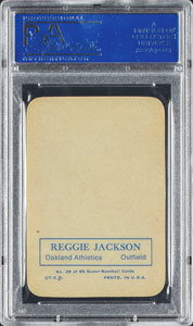 Lot #8128  1969 Topps Super #28 Reggie Jackson - PSA MINT 9 - Image 2