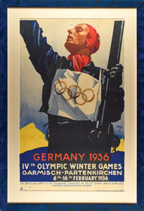 Lot #8507  Garmisch 1936 Winter Olympics Poster - Image 1