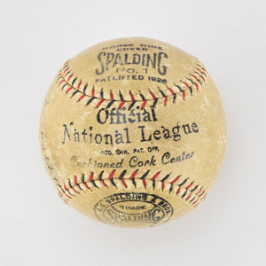 Lot #8233 Babe Ruth and Lou Gehrig Signed Baseball - Image 4