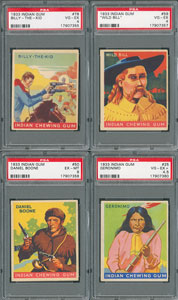 Lot #8225  1933 Goudey Indian Gum Complete Set of 216 Cards with FIVE PSA Graded - Image 1
