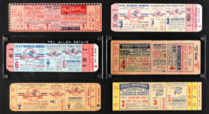 Lot #8440  1940's/50's New York Yankees World Series Full Ticket Collection (6) - Image 1