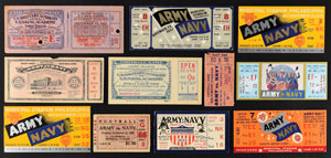 Lot #8465 1920's-60's Massive College Football Ticket and Stub Collection (Nearly 400) with Army/Navy (21) and Notre Dame (23) Examples - Several National Championship Games! - Image 2