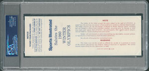 Lot #8474  1980 US Olympic Hockey Team Multi-Signed Ticket - PSA/DNA - Image 2