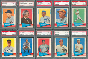 Lot #8085  1961-62 Fleer PSA Graded Collection of (24) with 10 Hall of Famers! - Image 1