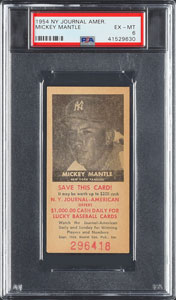 Lot #8059  1954 NY Journal American Mickey Mantle