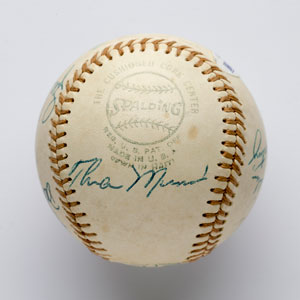 Lot #8258  1974 New York Yankees Signed Baseball with 10 Signatures including Thurman Munson - Image 1