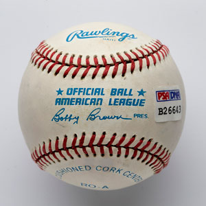Lot #8277 Bill Dickey Single Signed Baseball - Image 2