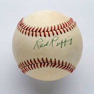 Lot #8280 Red Ruffing Single Signed Baseball - Image 1