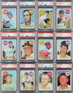 Lot #8127  1969 Topps PSA Graded Hall of Famer Star Collection (52 Different) - Image 2