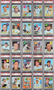 Lot #8127  1969 Topps PSA Graded Hall of Famer Star Collection (52 Different) - Image 3