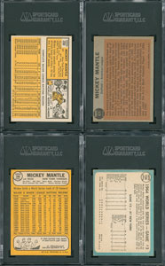 Lot #8088  1962-68 Mickey Mantle SGC Graded Lot (4) - Image 2
