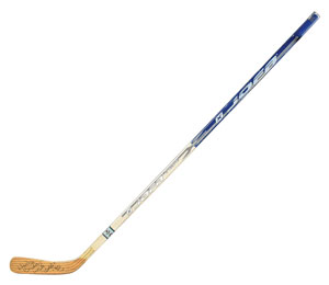 Lot #8475 Very Rare Herb Brooks Signed Hockey Stick - Image 2
