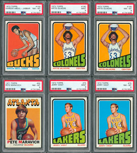 Lot #8162  1970-72 Topps Basketball PSA Graded Collection (13) - Image 1
