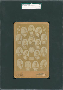 Lot #8002  1894 Baltimore Orioles National League Champions Betz Studio Cabinet Photo with SEVEN Hall of Famers!