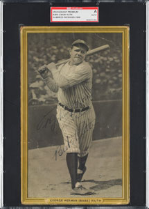 Lot #8180  1933 Goudey Signed Premium of Babe Ruth