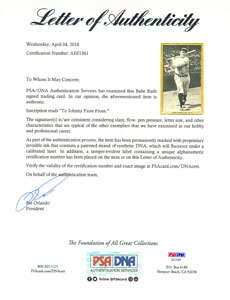 Lot #8180  1933 Goudey Signed Premium of Babe Ruth  - PSA/DNA - Image 3