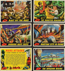 Lot #8227  1962 Mars Attacks Complete Set (55) - Image 1