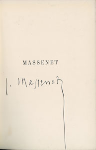 Lot #578 Jules Massenet - Image 1