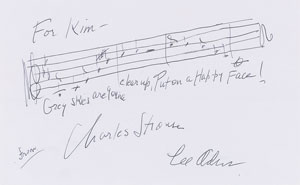 Lot #597 Charles Strouse and Lee Adams - Image 1
