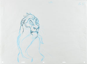 Lot #988 Scar production drawing from The Lion King - Image 1
