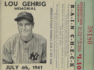 Lot #808 Lou Gehrig - Image 3