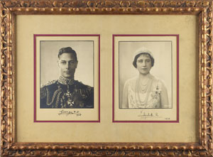 Lot #163  King George VI and Queen Elizabeth - Image 1