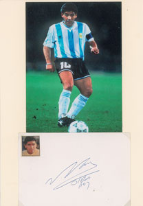 Lot #843  Pele and Diego Maradona - Image 2