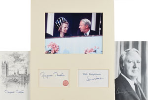 Lot #249 Margaret Thatcher and Edward Heath - Image 1
