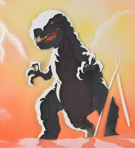 Lot #909 Tyrannosaurus rex production cels from The Plausible Impossible - Image 2