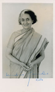 Lot #198 Indira Gandhi - Image 1