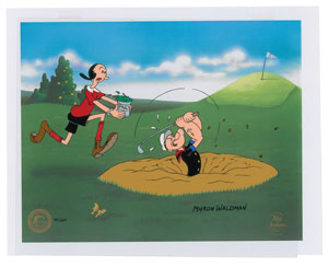 Lot #962 Popeye and Olive Oyl limited edition cel