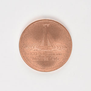 Lot #3087  Montreal 1976 Summer Olympics Copper Participation Medal - Image 1