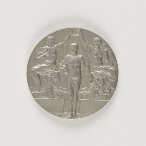 Lot #3012  Stockholm 1912 Summer Olympics Pewter Winner's Medal