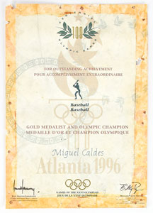 Lot #3129  Atlanta 1996 Summer Olympics Gold Winner's Medal with Case and Diploma - Image 6