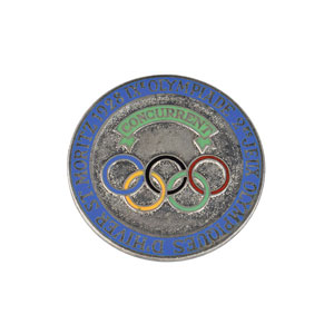 Lot #3027  St. Moritz 1928 Winter Olympics Concurrent Badge