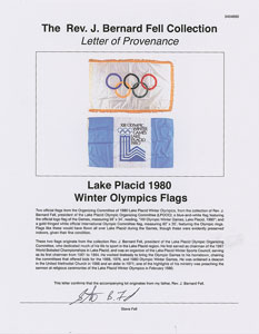 Lot #3091  Lake Placid 1980 Winter Olympics Flags - Image 3