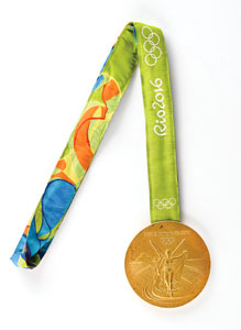 Lot #3150  Rio 2016 Summer Olympics Gold Winner's Medal with Case - Image 1