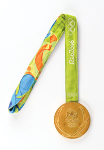 Lot #3150  Rio 2016 Summer Olympics Gold Winner's Medal with Case - Image 2