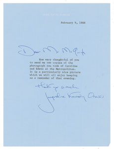 Lot #84 Jacqueline Kennedy - Image 1
