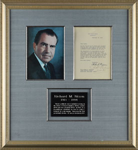 Lot #166 Richard Nixon - Image 1