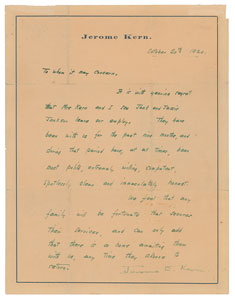 Lot #622 Jerome Kern - Image 1
