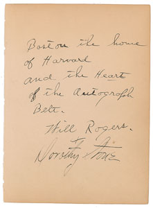 Lot #791 Will Rogers