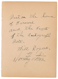 Lot #791 Will Rogers - Image 1