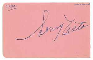 Lot #915 Sonny Liston - Image 1