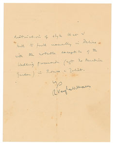 Lot #559 Ralph Vaughan Williams - Image 2
